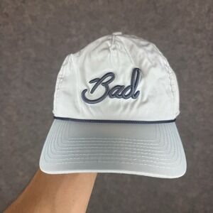 Bad Birdie Hat Cap Snap Back Light Blue Golf Rope Script Adjustable Lightweight